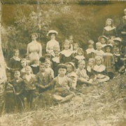 Children on country holiday